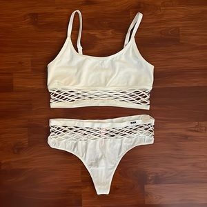 PINK Fishnet undergarment set